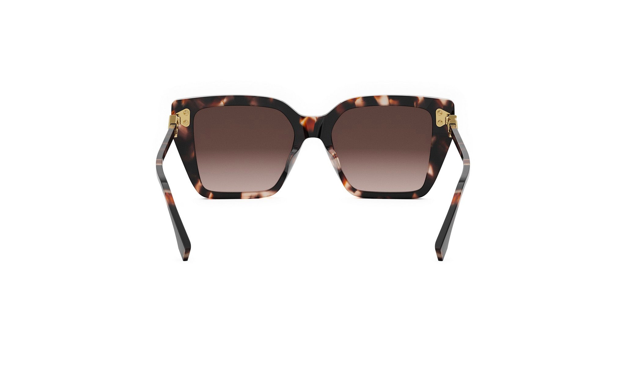 A pair of stylish sunglasses with a tortoiseshell frame and dark lenses.
