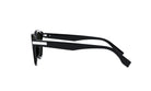 A pair of black sunglasses with a sleek, modern design.