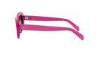 A pair of pink sunglasses with the Celine Paris logo on the temples.