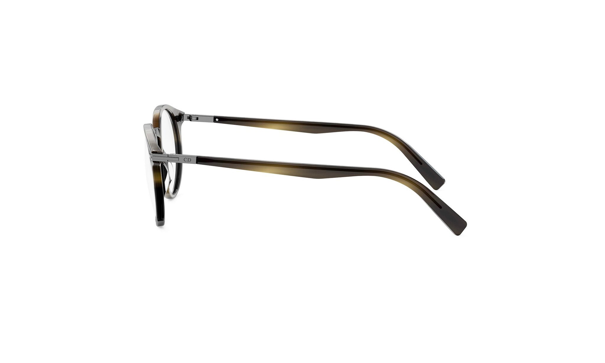 A pair of dark-framed glasses with a sleek, modern design.