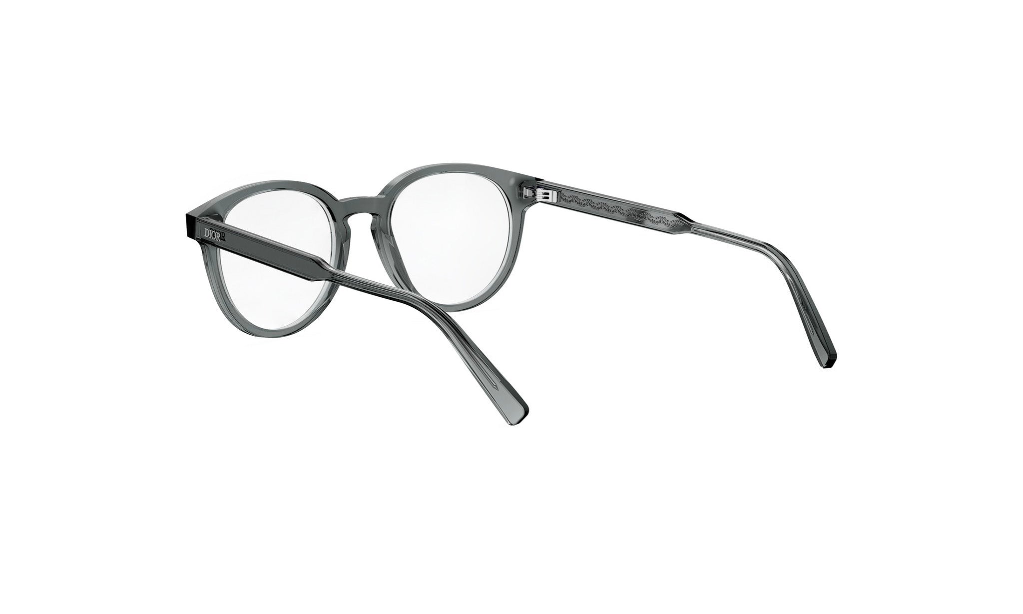 A pair of dark-framed glasses with a sleek, modern design.