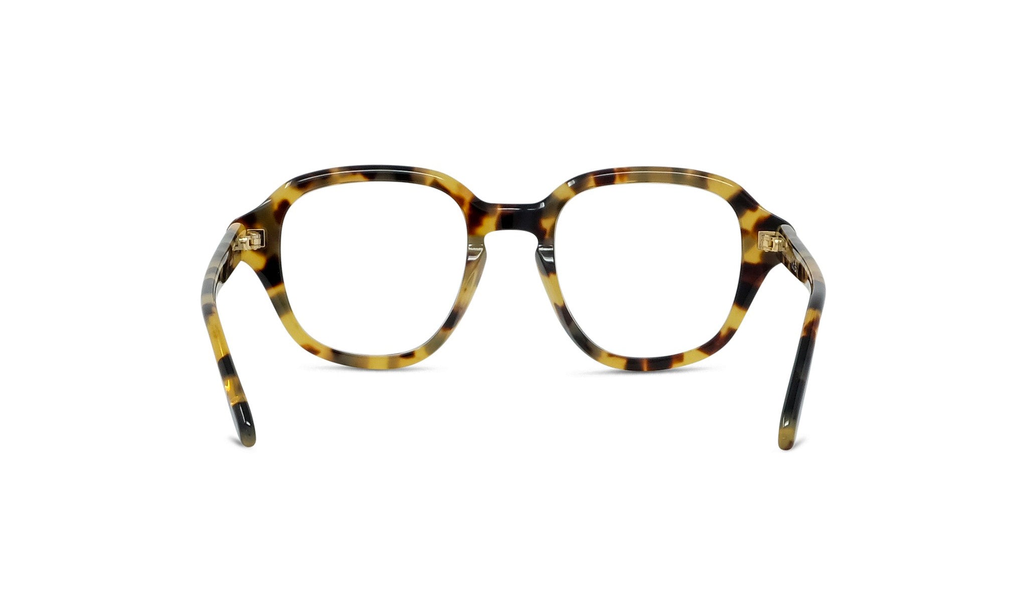 A pair of tortoiseshell-framed glasses with a dark tortoiseshell frame and a lighter tortoiseshell frame.