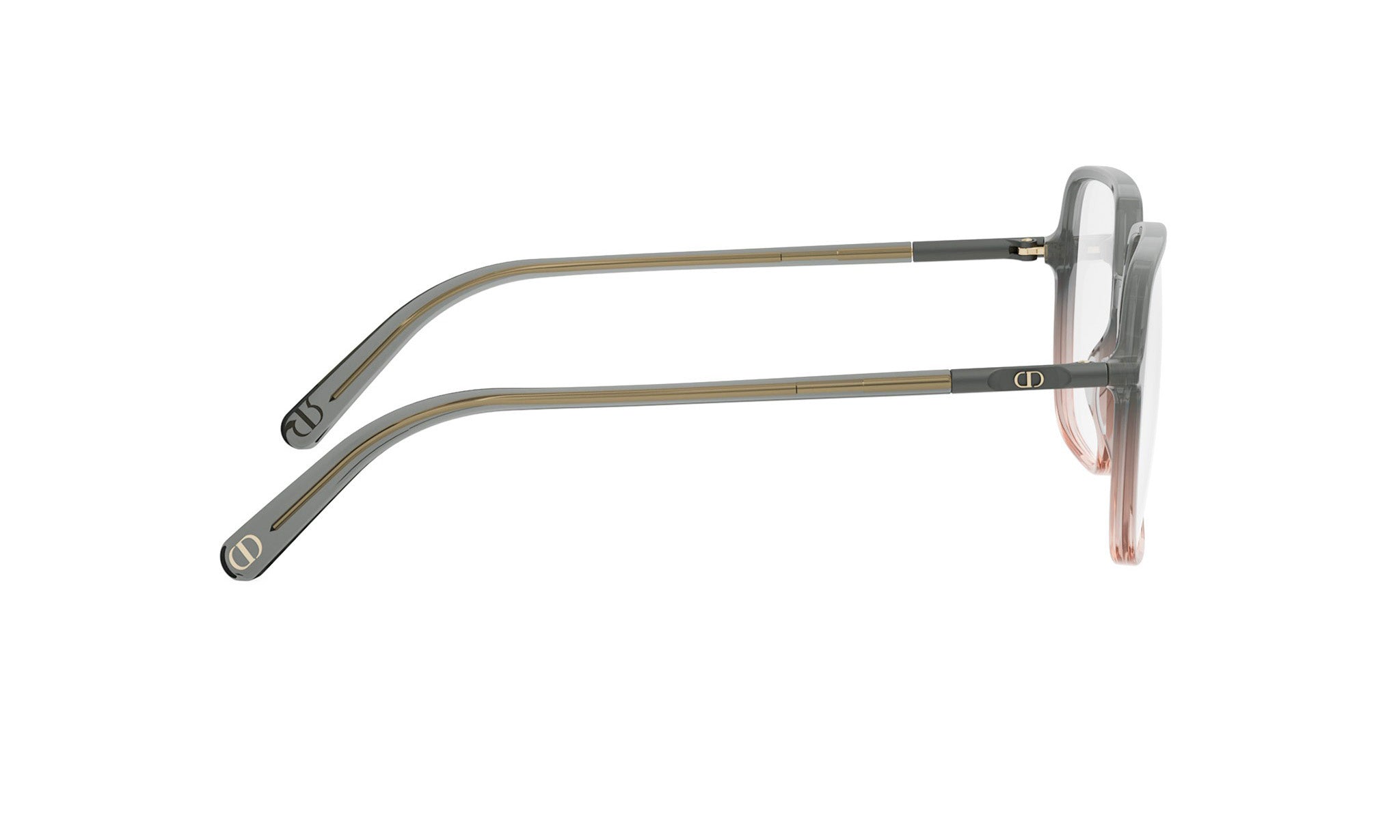 A pair of stylish eyeglasses with a sleek, modern design.