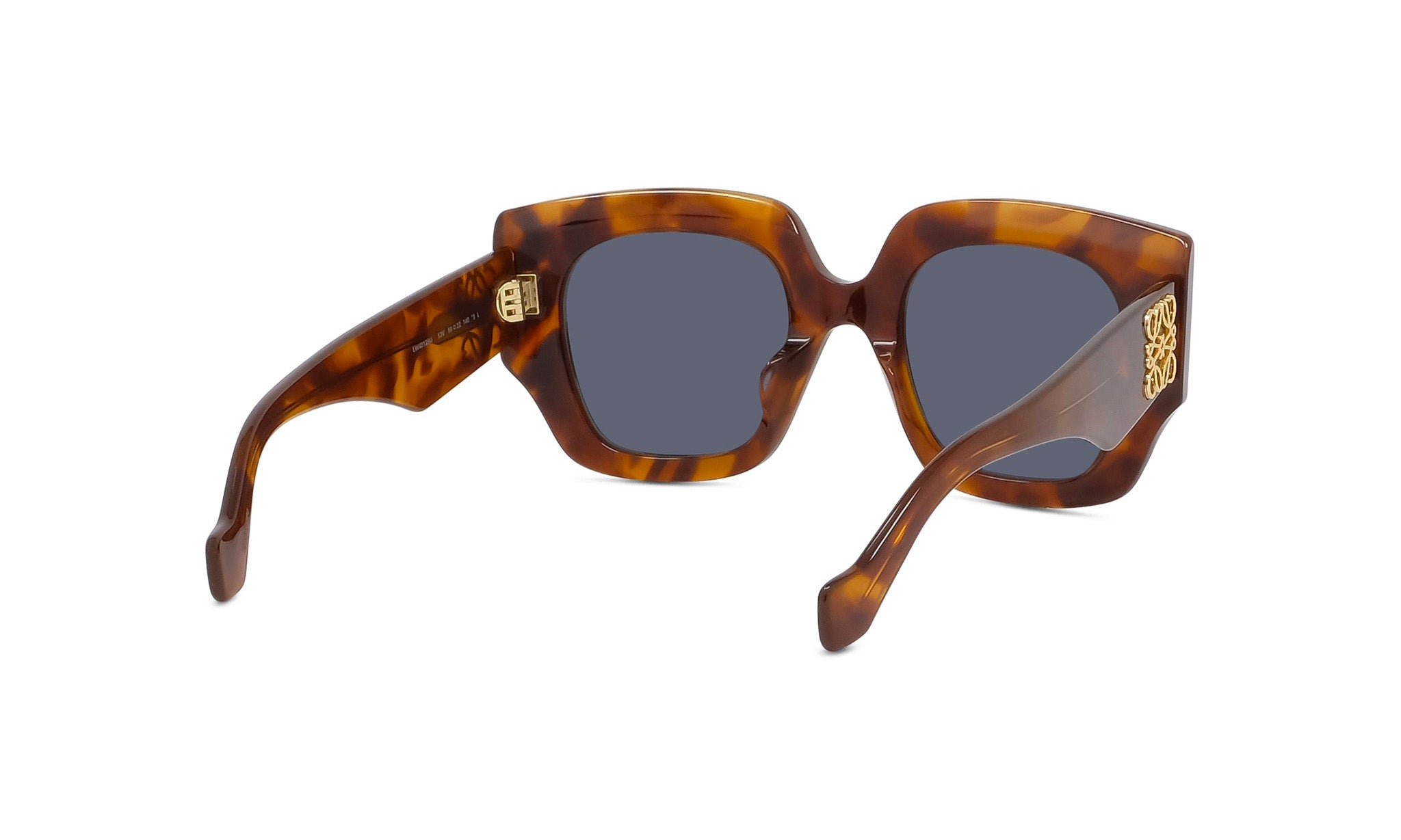 A pair of brown-framed sunglasses with dark lenses.