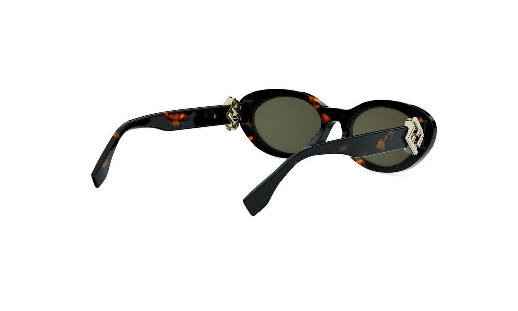 A pair of stylish sunglasses with a tortoiseshell frame and dark lenses.