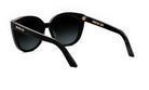 A pair of black sunglasses with gold accents, featuring the brand name "CHRISTIAN DIOR" on the frame.