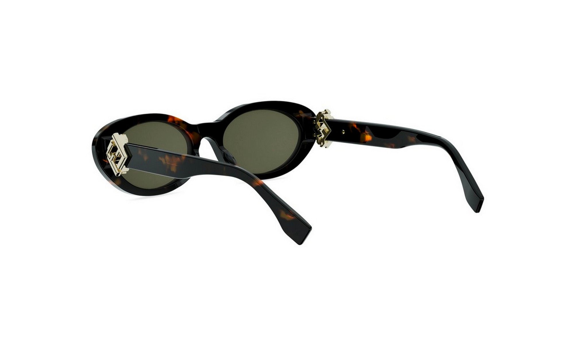 A pair of stylish sunglasses with a tortoiseshell frame and dark lenses.