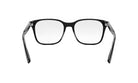 A pair of black-framed glasses with a sleek, modern design.