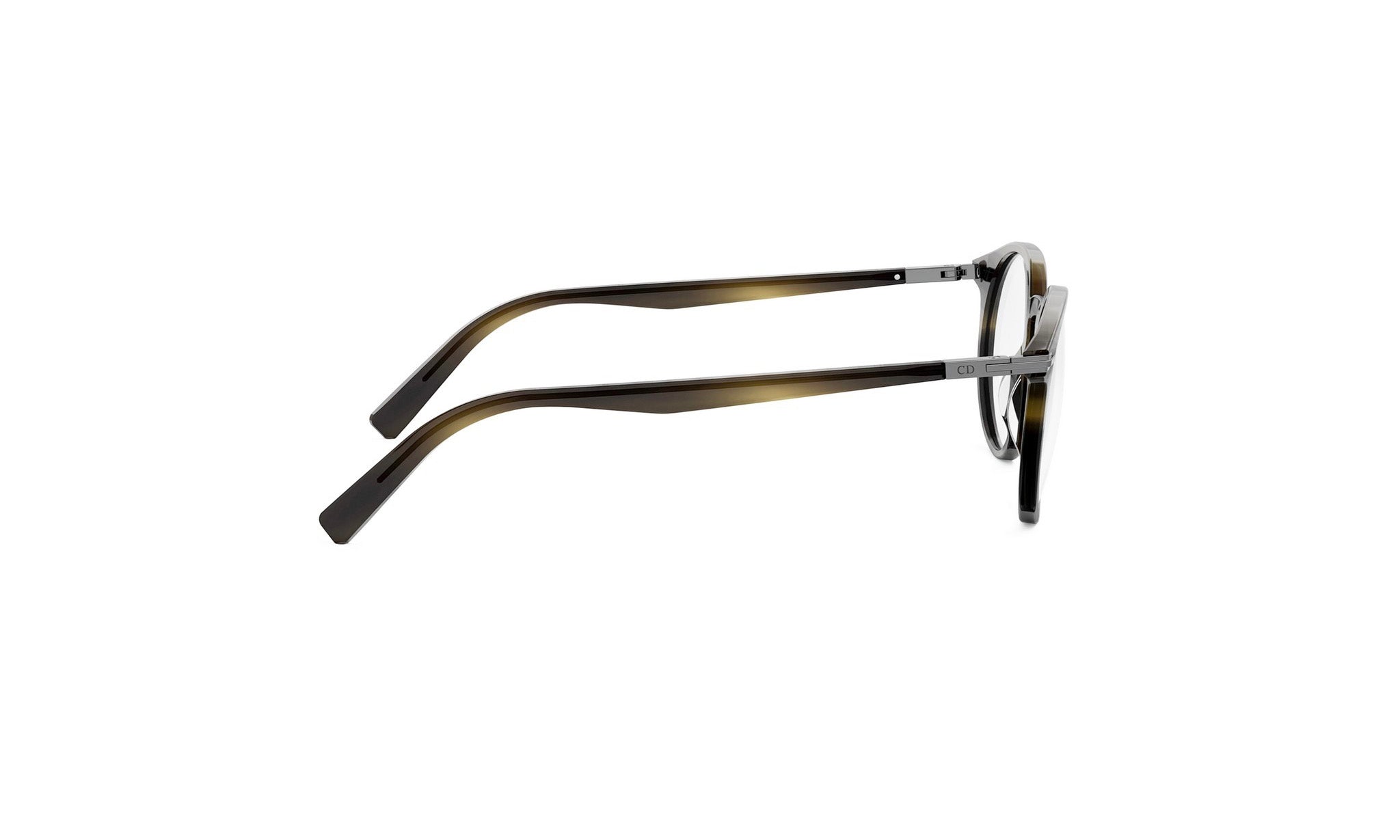 A pair of dark-framed glasses with a sleek, modern design.
