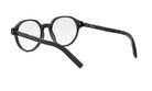 A pair of black-framed glasses with a sleek, modern design.