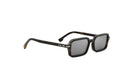 A pair of dark-framed sunglasses with a tortoiseshell frame.