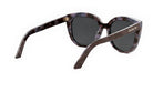 A pair of dark-framed sunglasses with a tortoiseshell pattern.