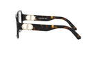 A pair of stylish, tortoiseshell-framed glasses with gold accents, featuring the Christian Dior logo on the temples.