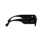 A pair of black Fendi sunglasses against a white background.