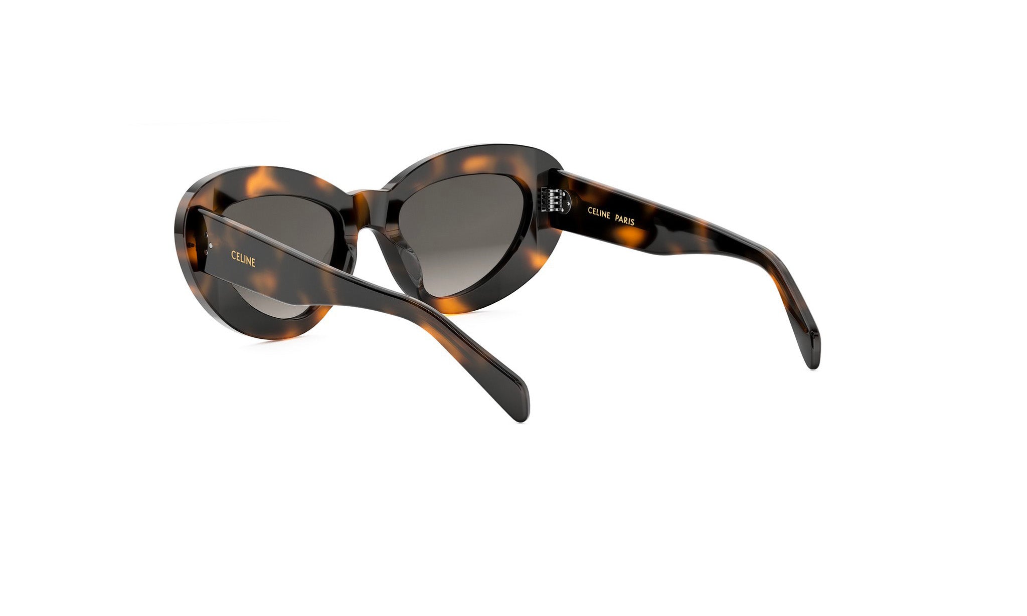 A pair of stylish sunglasses with a tortoiseshell frame and dark lenses.