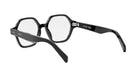 A pair of black-framed glasses with a Celine Paris logo on the temples.