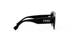 A pair of black Fendi sunglasses with a sleek, modern design.