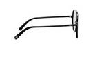 A pair of black-framed glasses with a sleek, modern design.