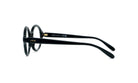 A pair of black-framed glasses with the LEWE brand name visible on the frame.