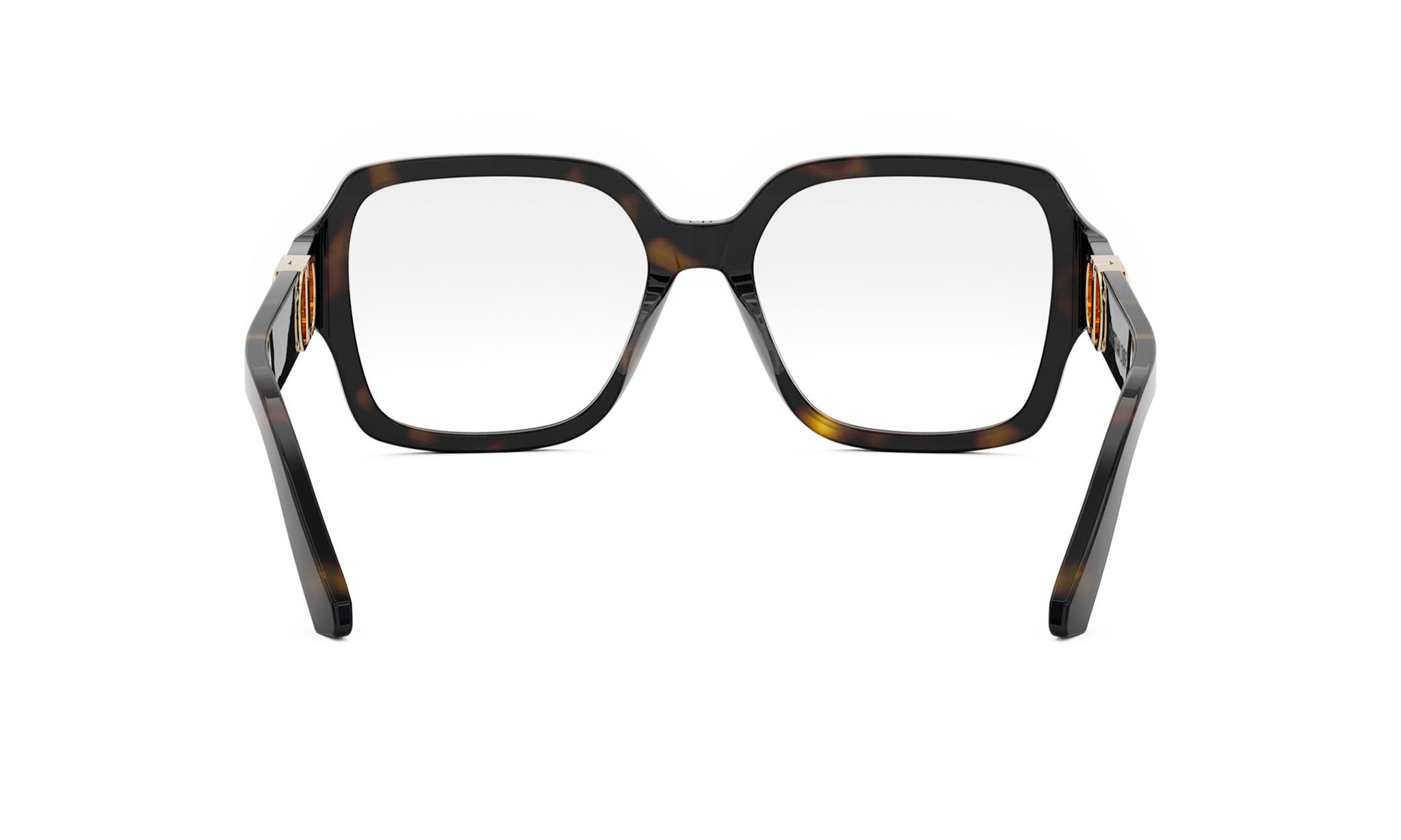 A pair of black-framed glasses with a tortoiseshell pattern.