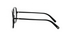 A pair of black-framed glasses with a Dior logo on the temples.