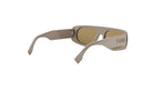 A pair of Fendi sunglasses with a tan frame and dark lenses.