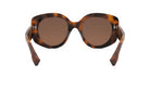 A pair of brown tortoiseshell sunglasses with dark brown lenses.