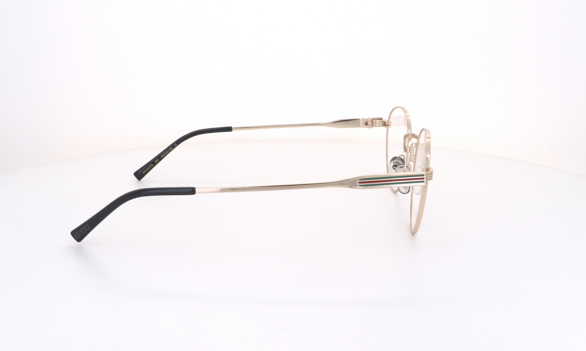 小物 Gucci silver glasses archive Gucci Eyeglasses GG1702O 001 Shiny Shiny Silver - eye-oo.com