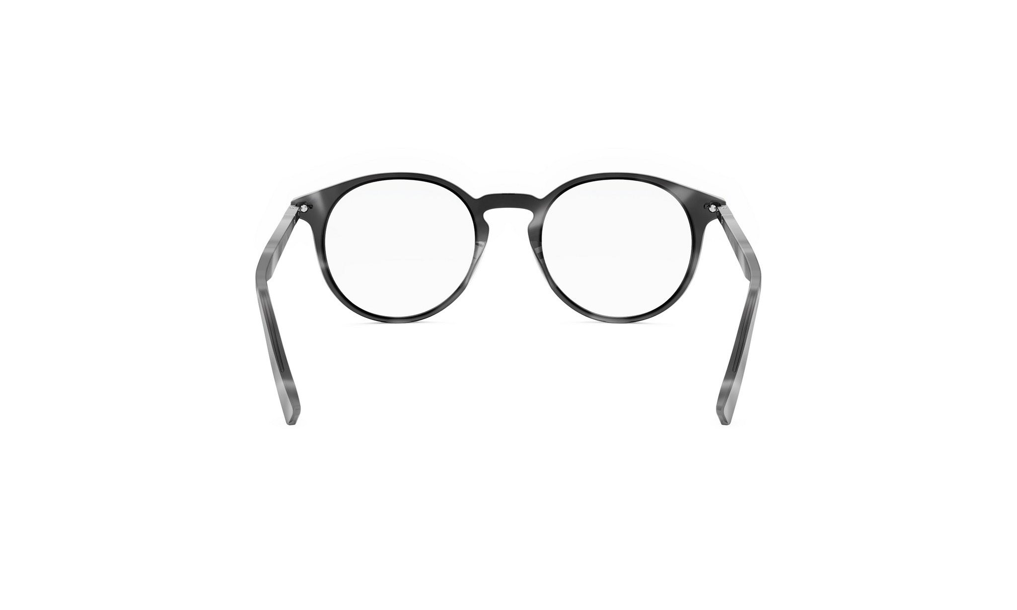 A pair of black-framed glasses with a sleek, modern design.