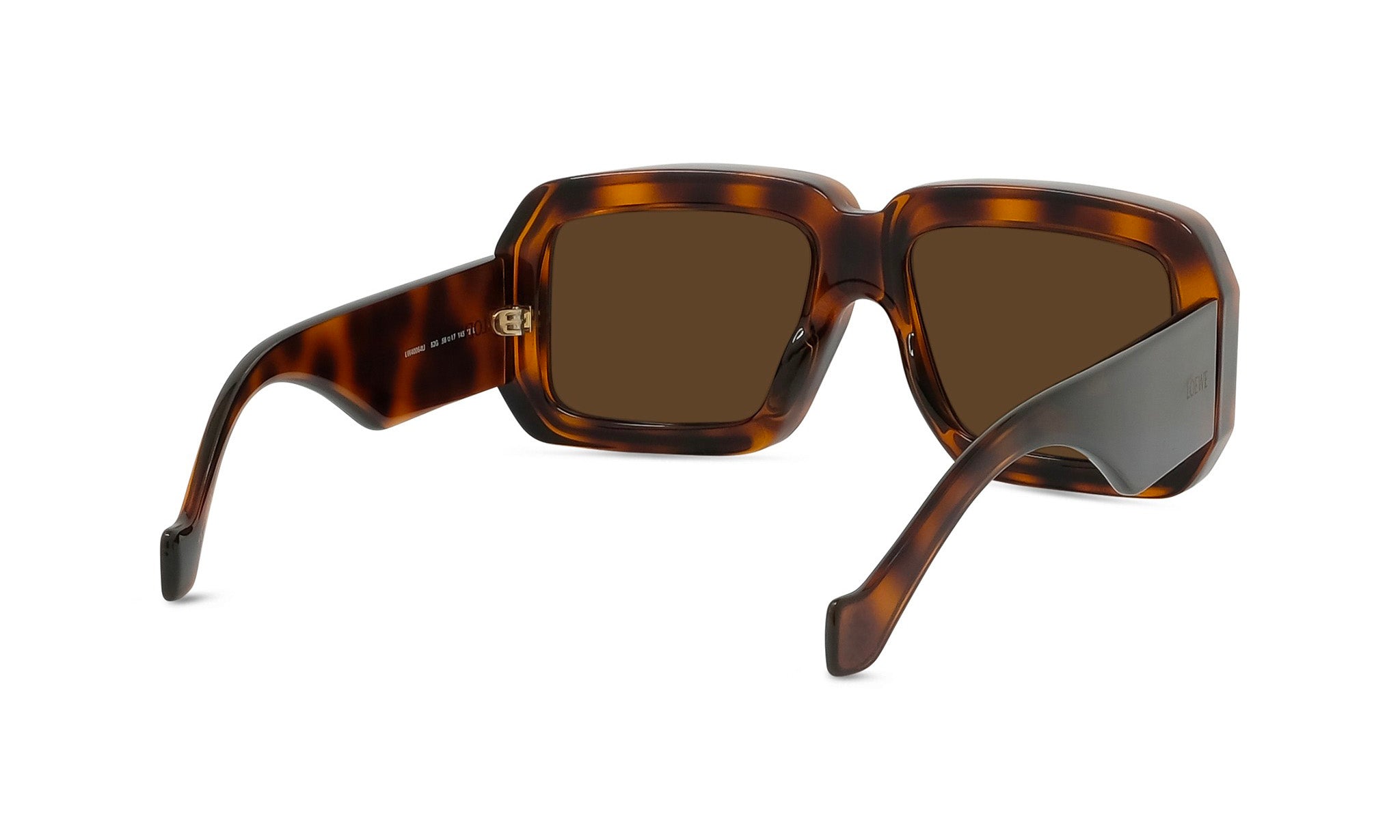 A pair of brown-framed sunglasses with dark lenses.