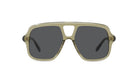 A pair of aviator sunglasses with dark lenses.