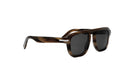 A pair of dark-framed sunglasses with a sleek, modern design.