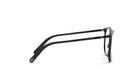 A pair of black-framed glasses with a sleek, modern design.