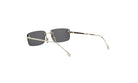 A pair of dark-tinted glasses with a sleek, modern design.
