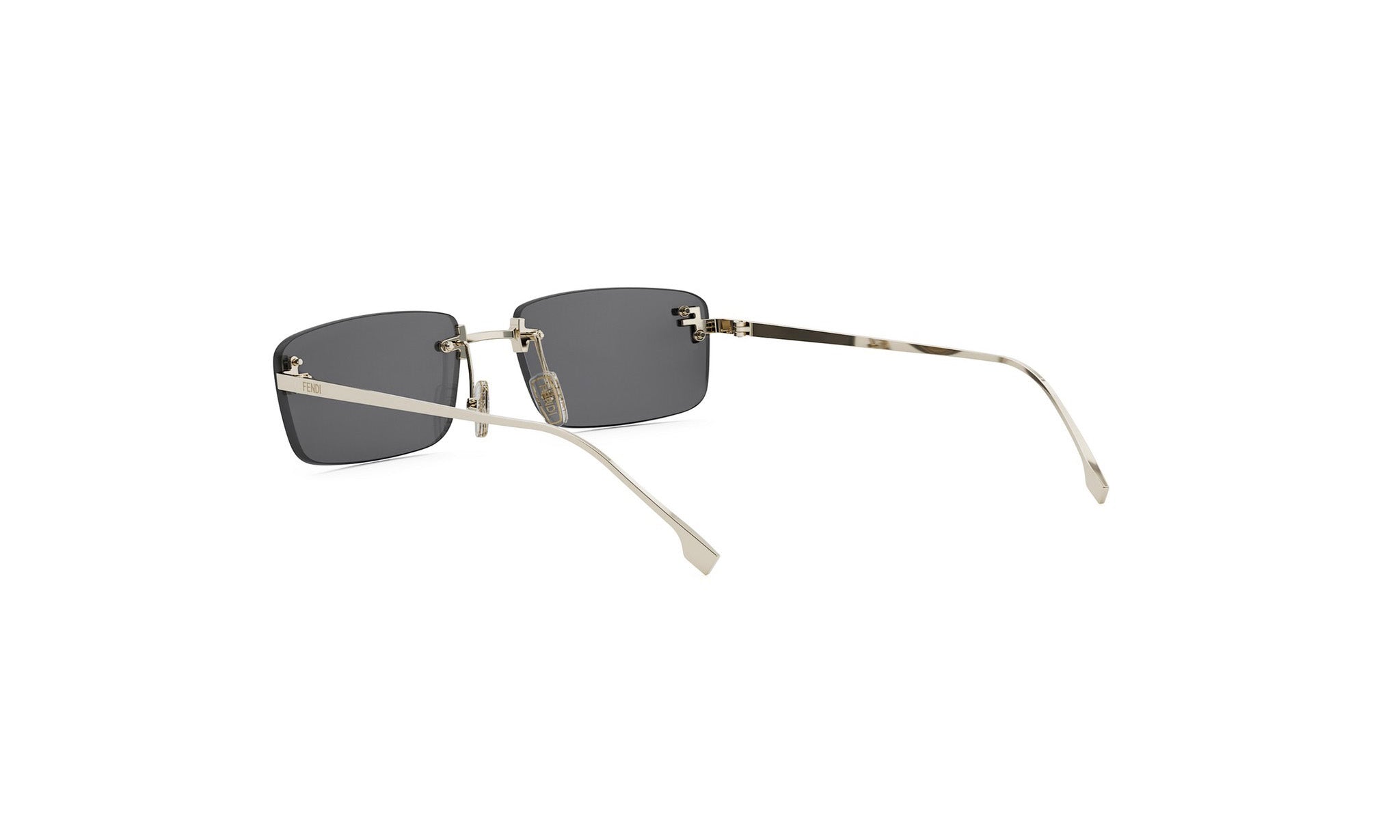 A pair of dark-tinted glasses with a sleek, modern design.