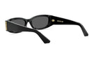 A pair of black sunglasses with gold accents, featuring the brand name "CHRISTIAN DOR" on the side.