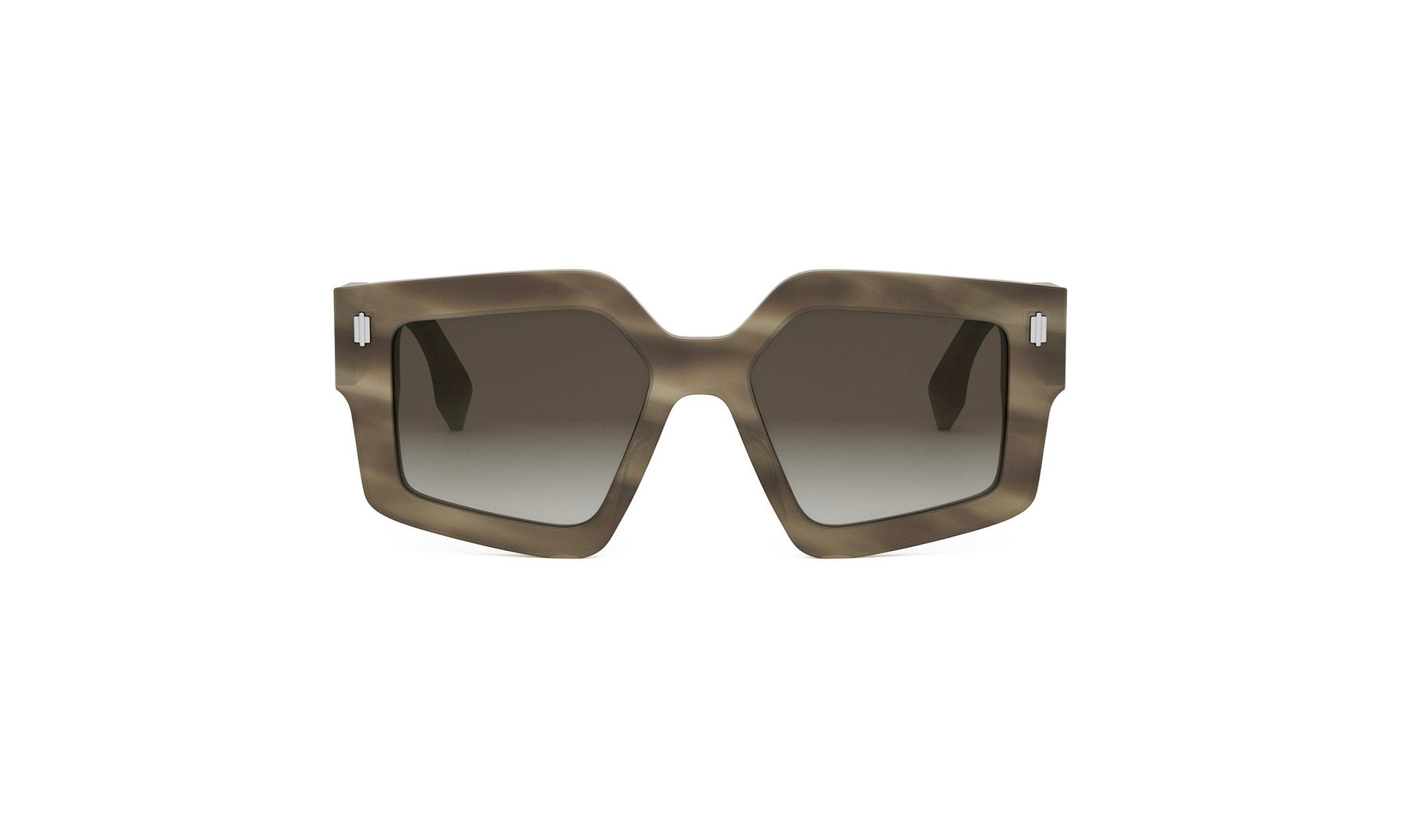A pair of stylish sunglasses with a dark frame and dark lenses.