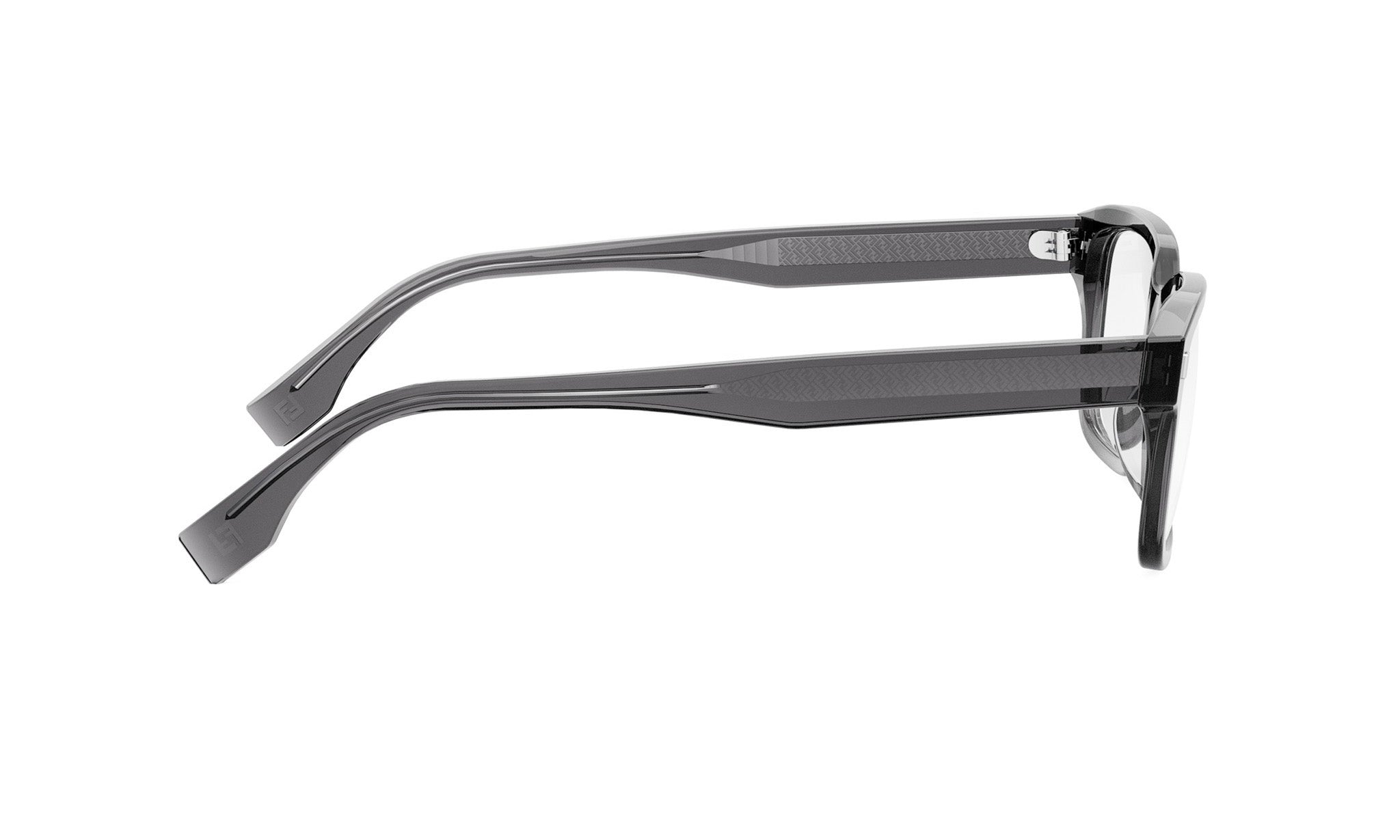A pair of black-framed glasses with a sleek, modern design.