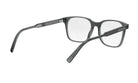 A pair of black-framed glasses with a sleek, modern design.