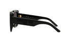 A pair of black sunglasses with the brand name "Christian Dior" printed on the frame.