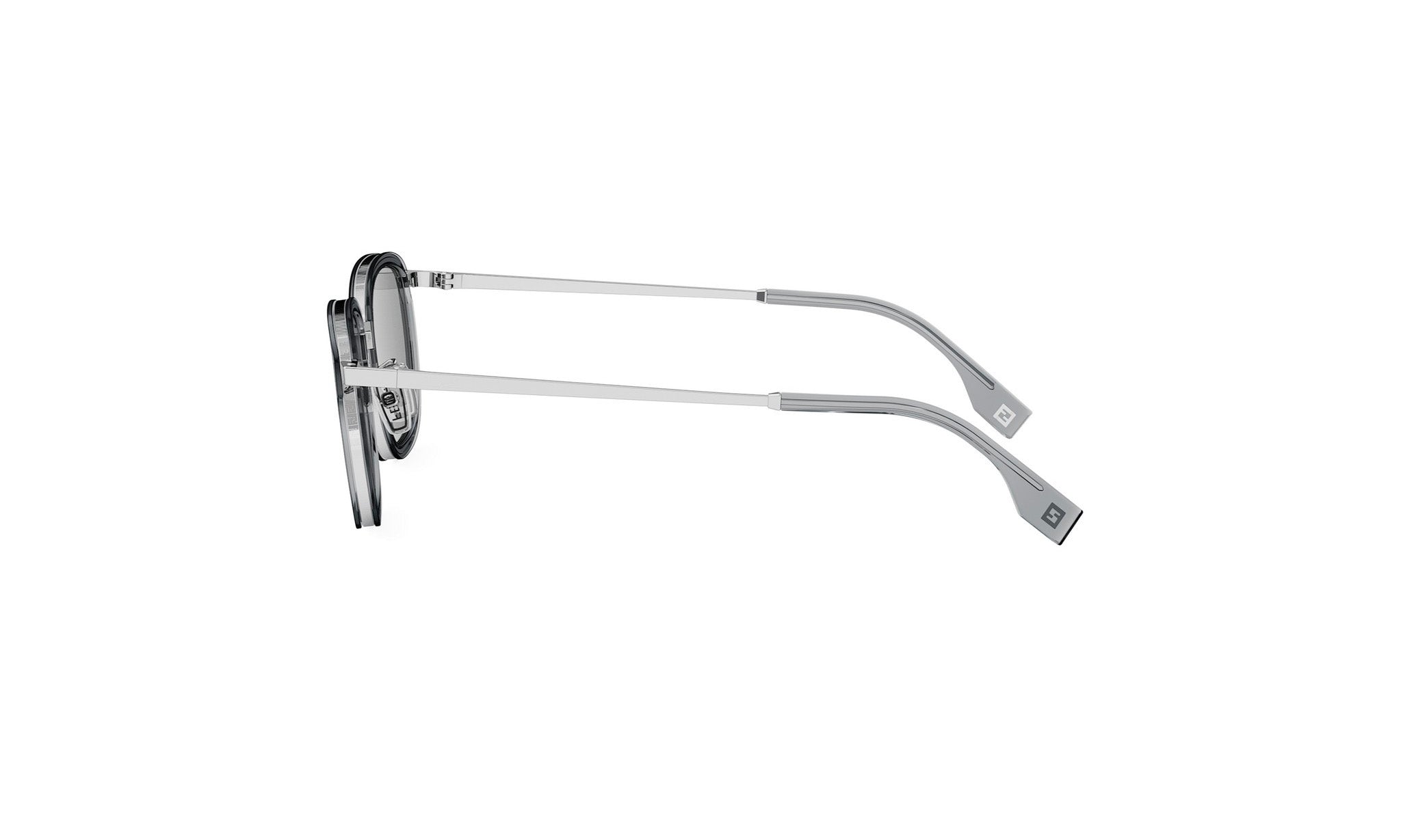 A pair of stylish sunglasses with a sleek, modern design.