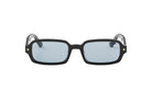 A pair of black-framed sunglasses with star-shaped embellishments on the temples.