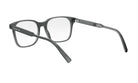 A pair of black-framed glasses with a sleek, modern design.
