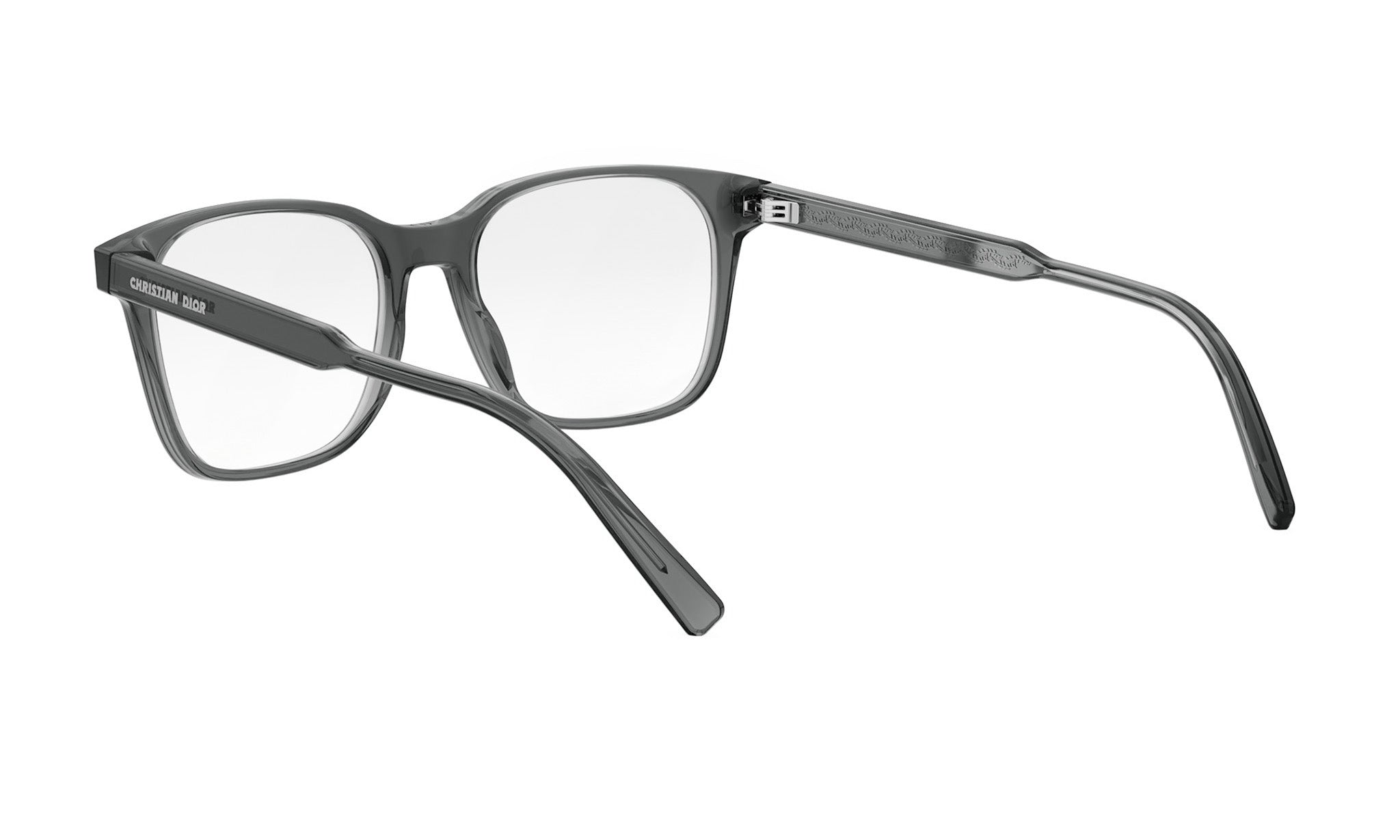 A pair of black-framed glasses with a sleek, modern design.