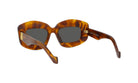 A pair of brown-framed sunglasses with dark lenses.
