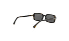 A pair of dark-framed sunglasses with a tortoiseshell frame.