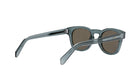 A pair of dark-framed sunglasses with a sleek, modern design.