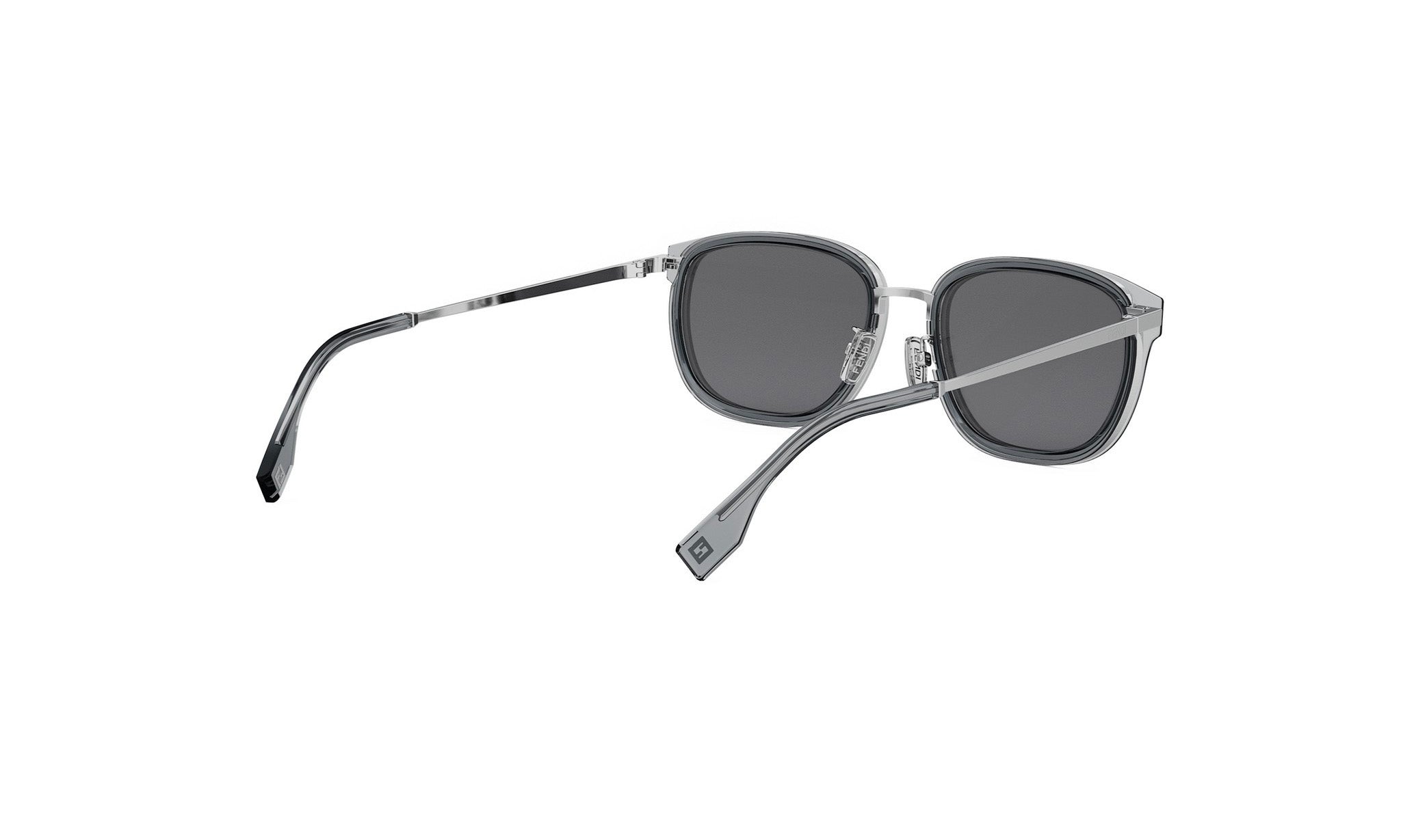 A pair of stylish sunglasses with a sleek, modern design.