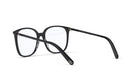 A pair of black-framed glasses with a sleek, modern design.