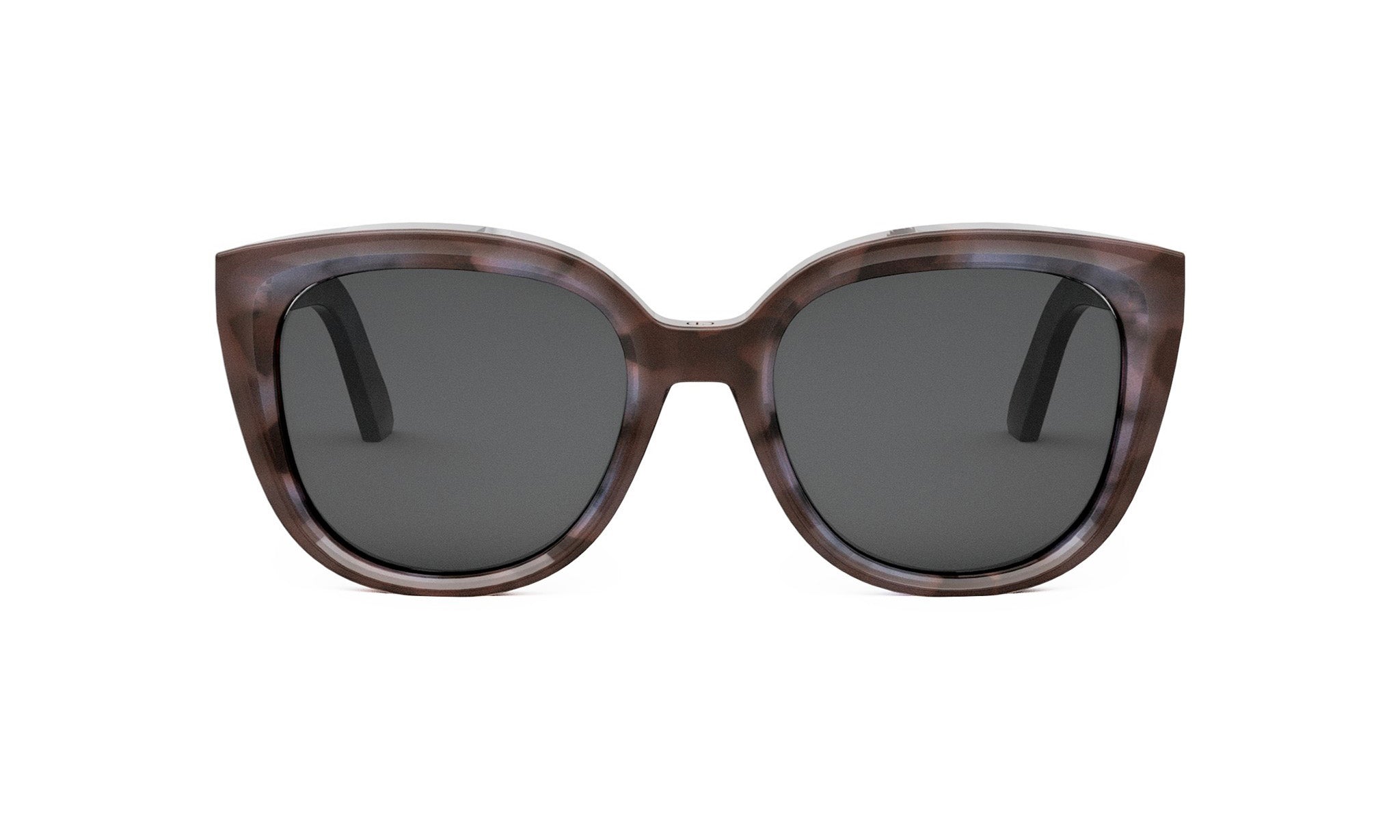A pair of brown-framed sunglasses with dark lenses.